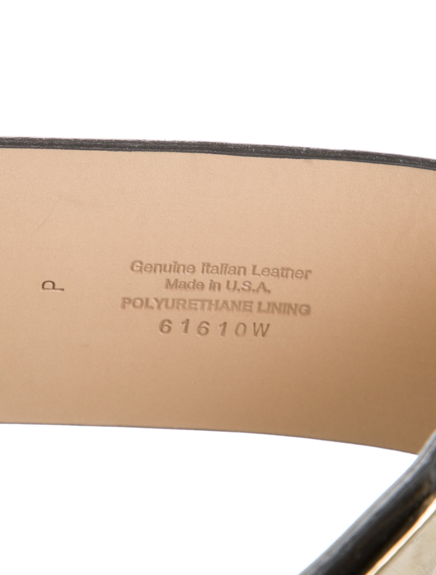 St. John Wide Leather Waist Belt