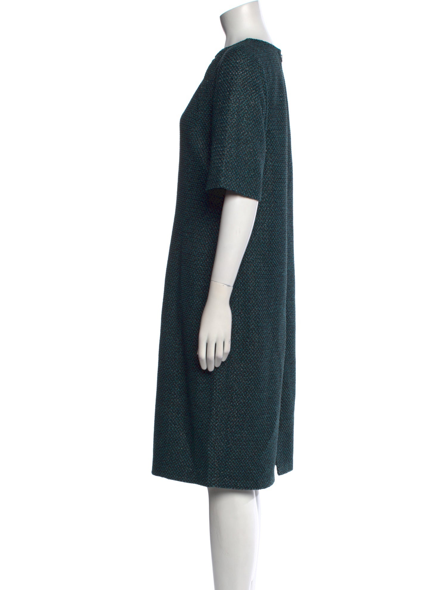 St. John Crew Neck Knee-Length Dress