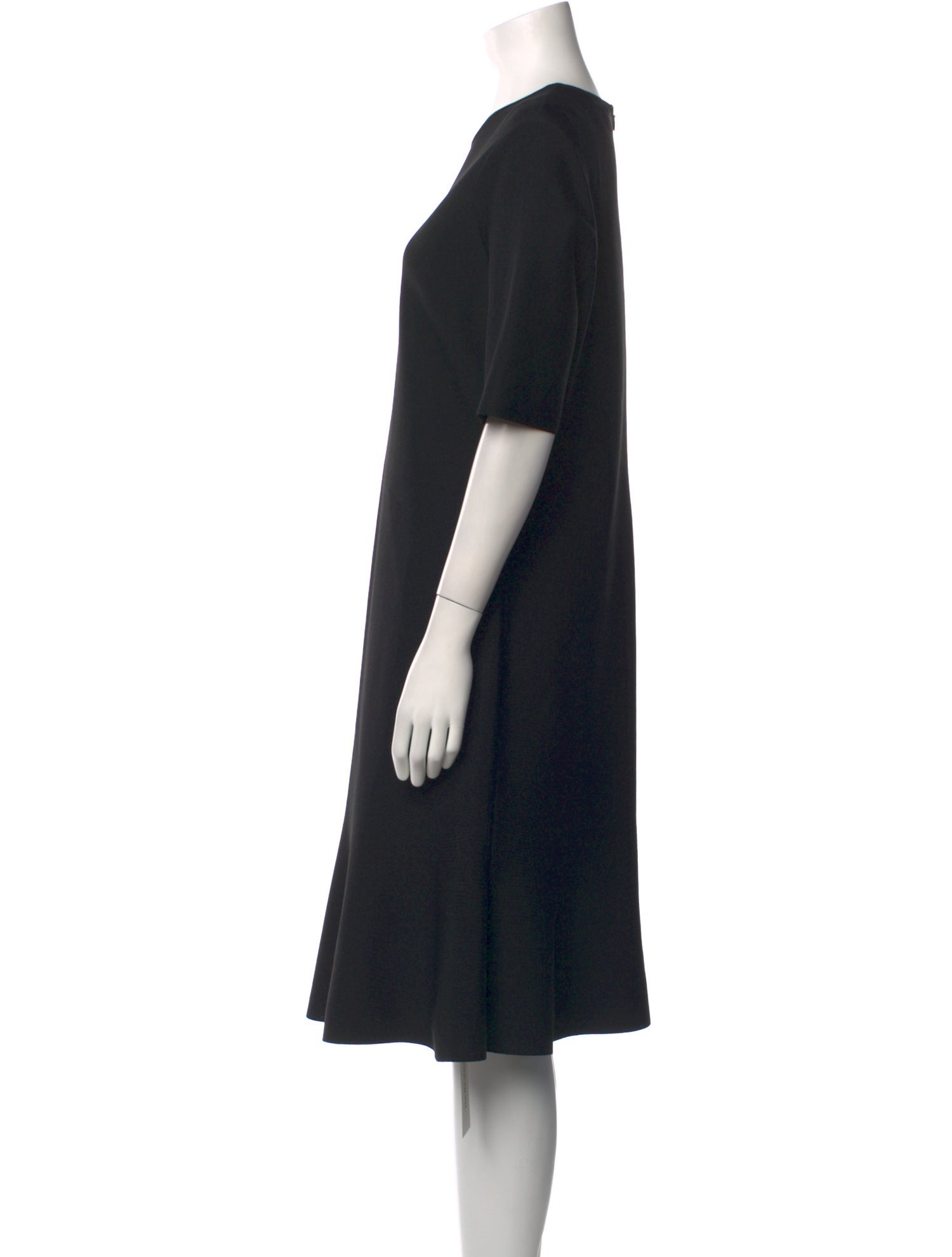 St. John Crew Neck Midi Length Dress