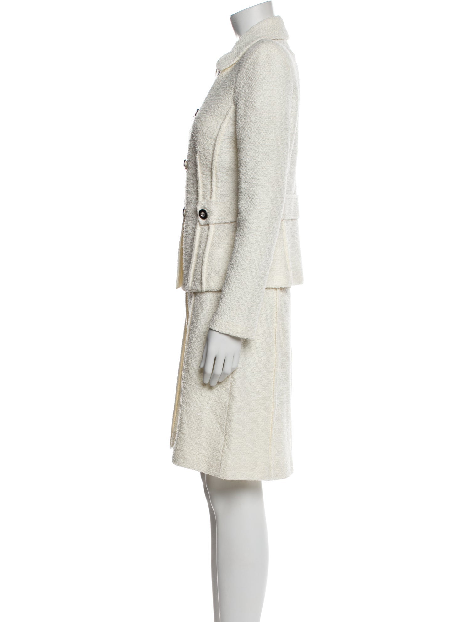 St. John Crystal Embellishments Skirt Set