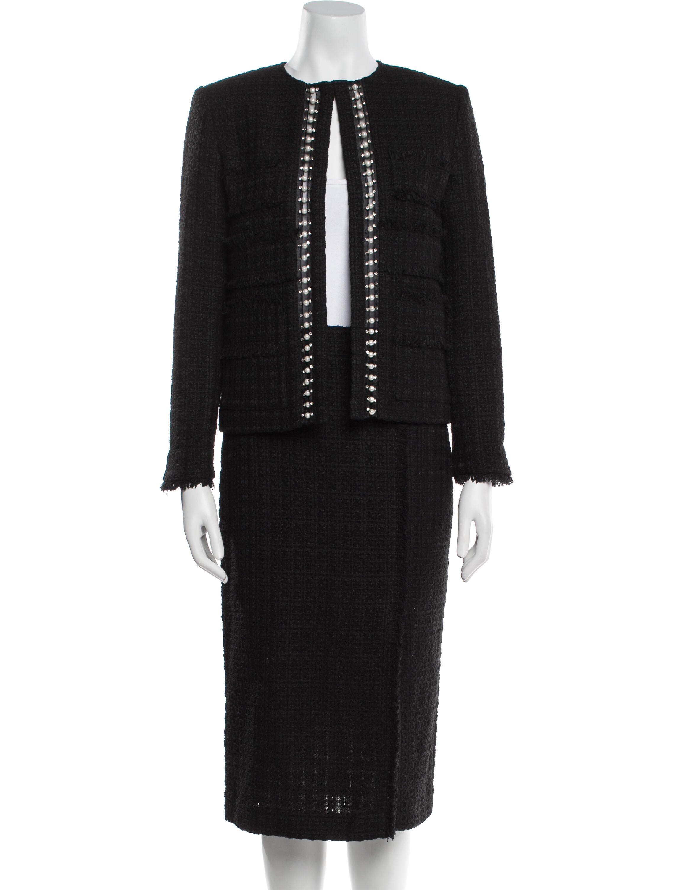 St. John Tweed Pattern Skirt Set w/ Tags