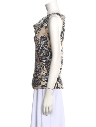 St. John Silk Printed Blouse