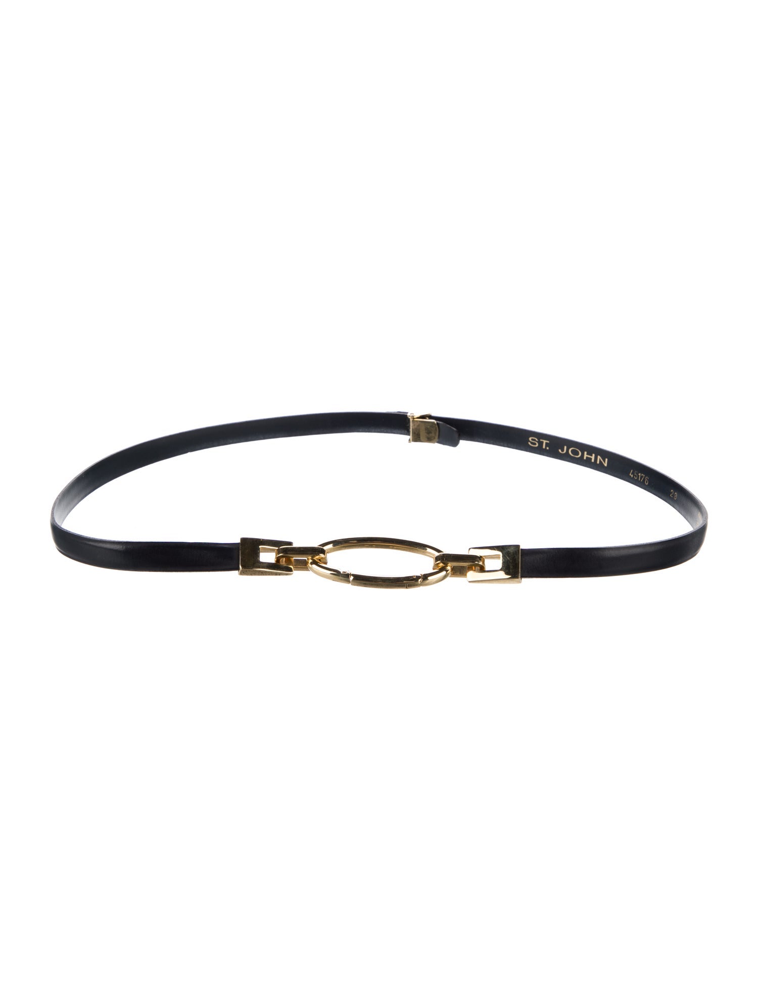 St. John Skinny Leather Belt
