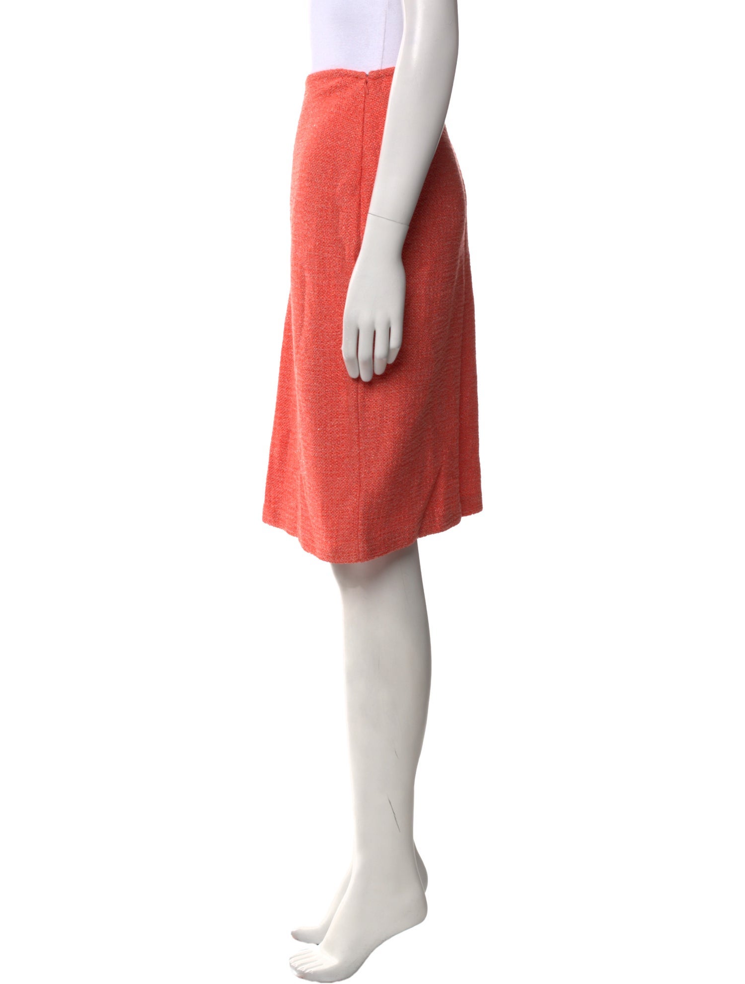 St. John Glitter Accents Knee-Length Skirt