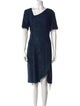 St. John Asymmetrical Knee-Length Dress