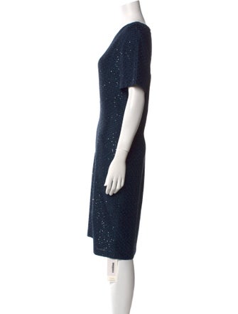 St. John Asymmetrical Knee-Length Dress