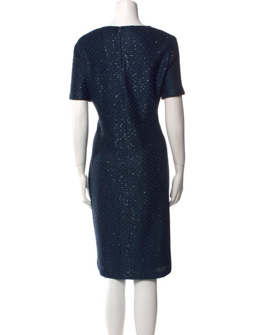 St. John Asymmetrical Knee-Length Dress