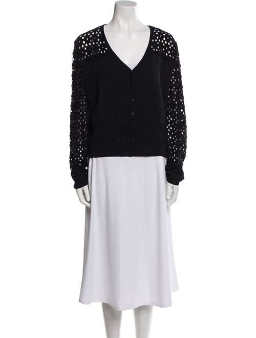 St. John Lace Pattern Cutout Accent Dress Set