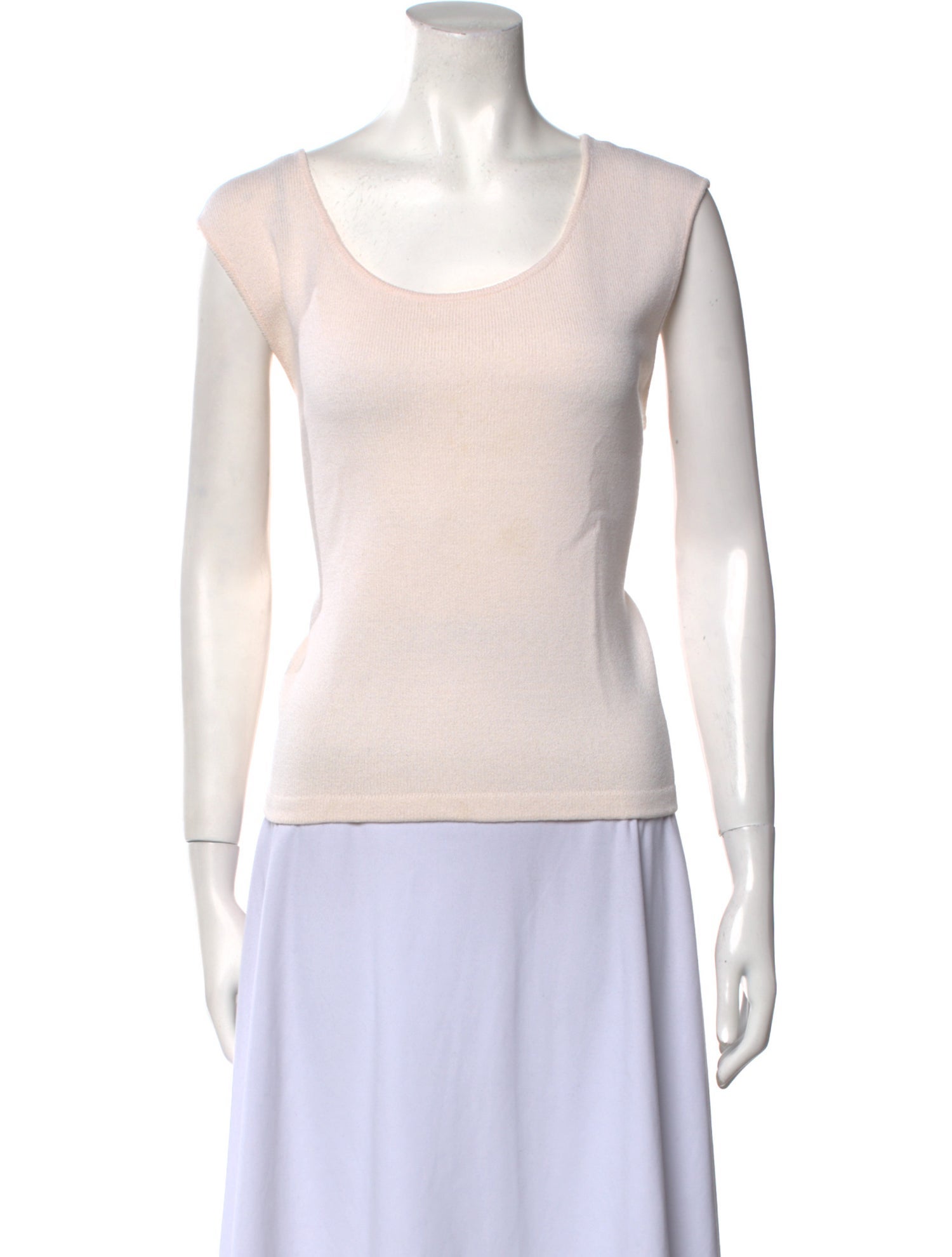 St. John Wool Scoop Neck Top
