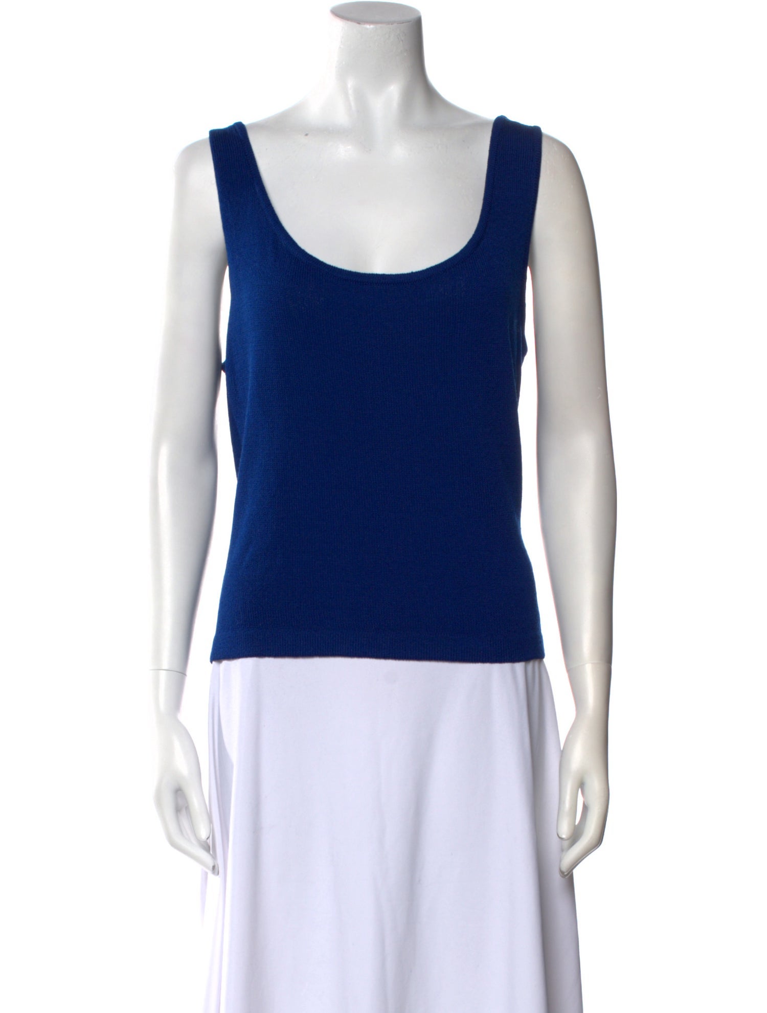 St. John Wool Scoop Neck Top