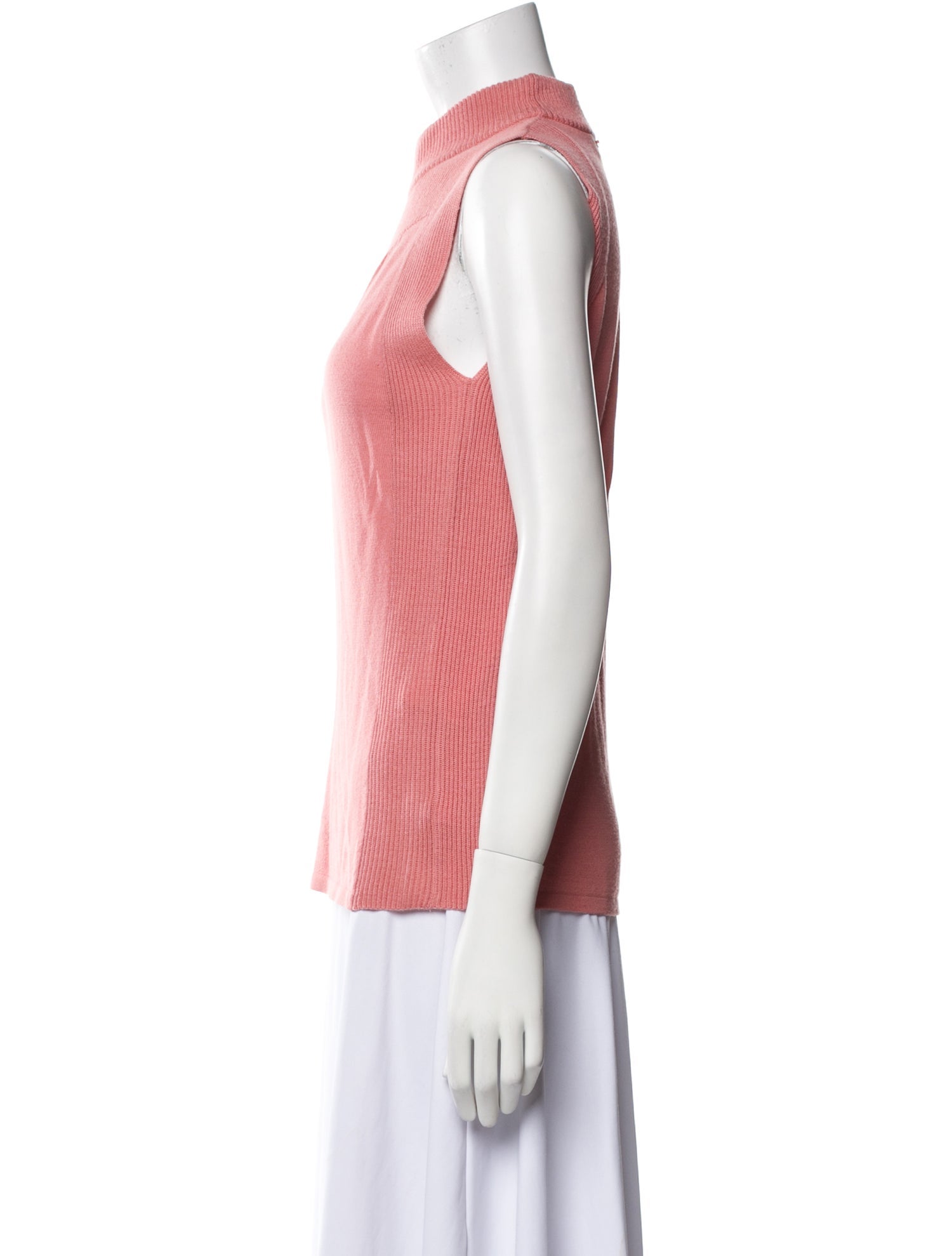 St. John Wool Mock Neck Sweater