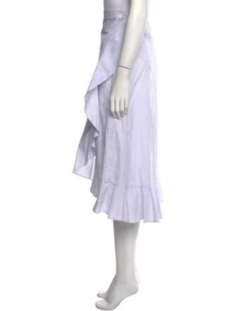 St. John Striped Long Skirt