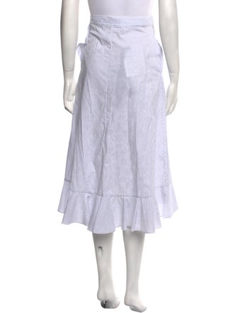 St. John Striped Long Skirt