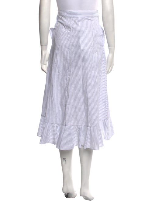 St. John Striped Long Skirt