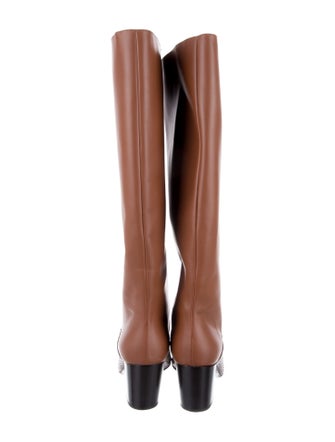 St. John Leather Printed Riding Boots