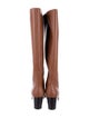 St. John Leather Printed Riding Boots