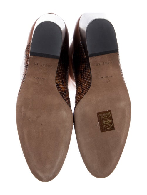 St. John Leather Printed Riding Boots