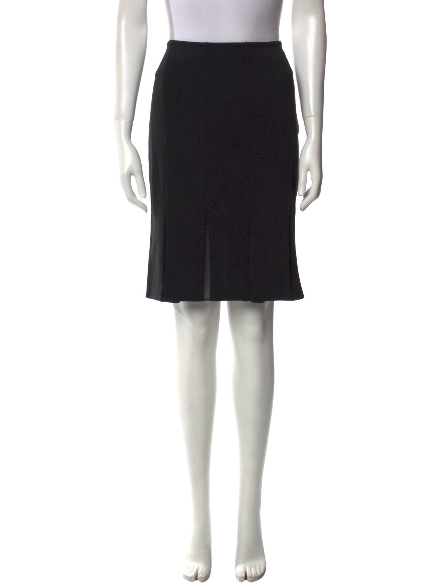St. John Mesh Accents Knee-Length Skirt