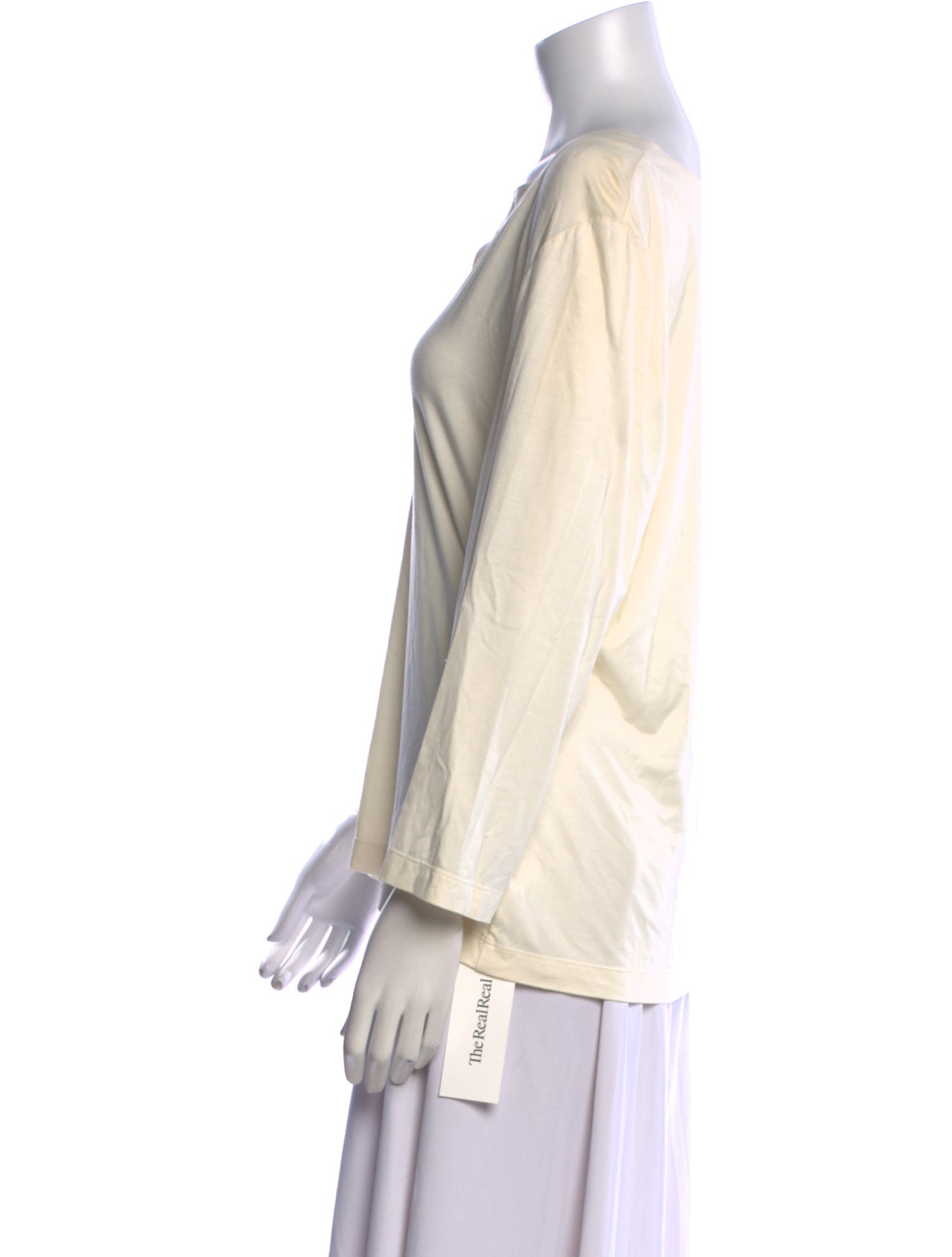 St. John V-Neck Long Sleeve Top