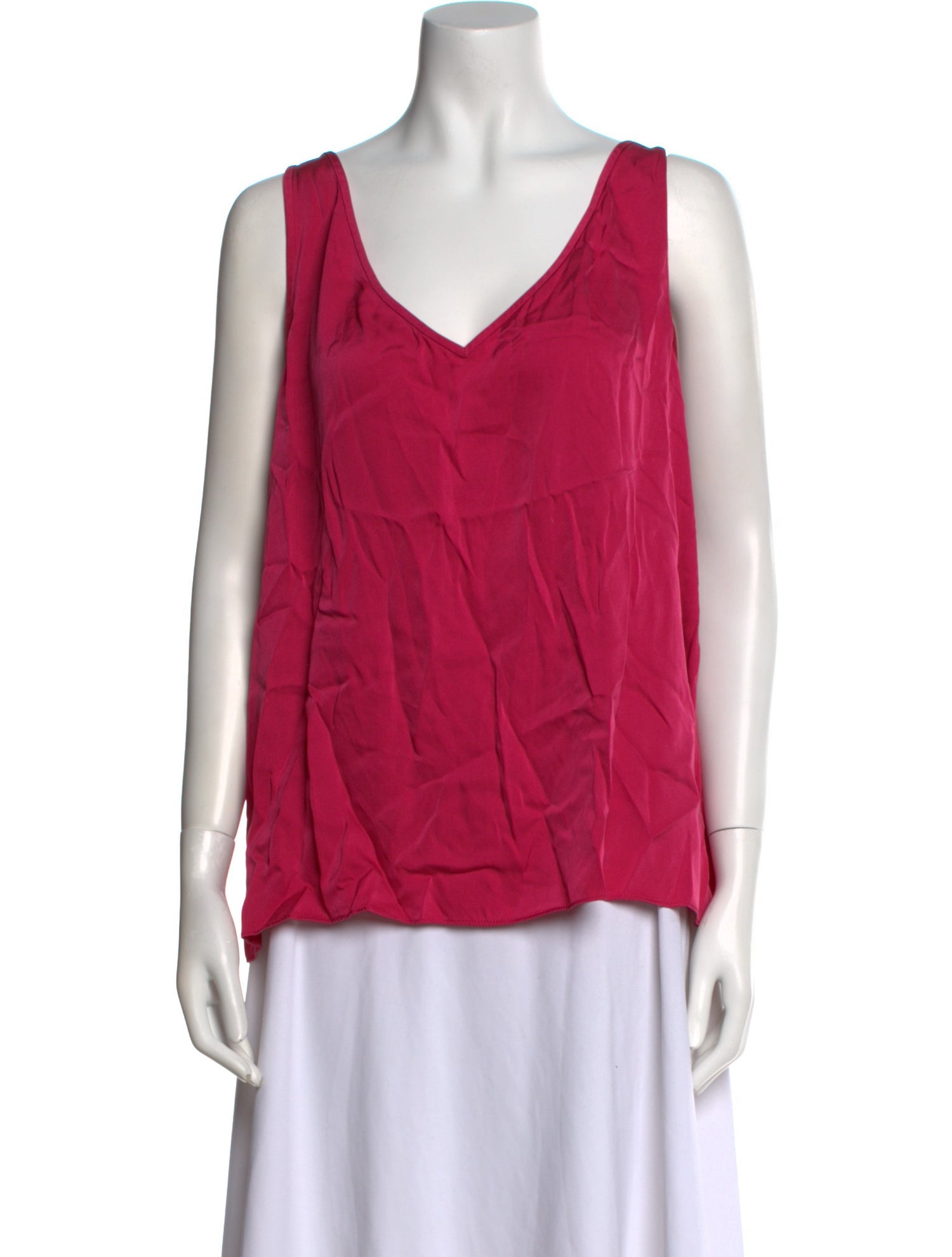 St. John V-Neck Sleeveless Top