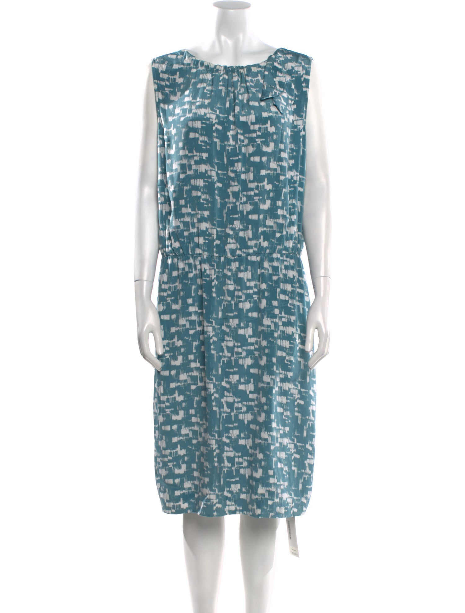 St. John Silk Midi Length Dress
