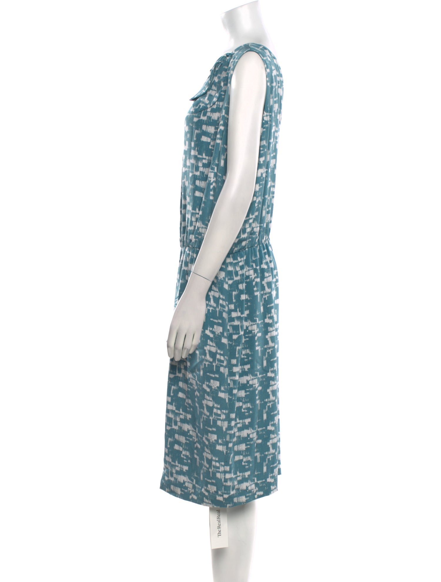 St. John Silk Midi Length Dress