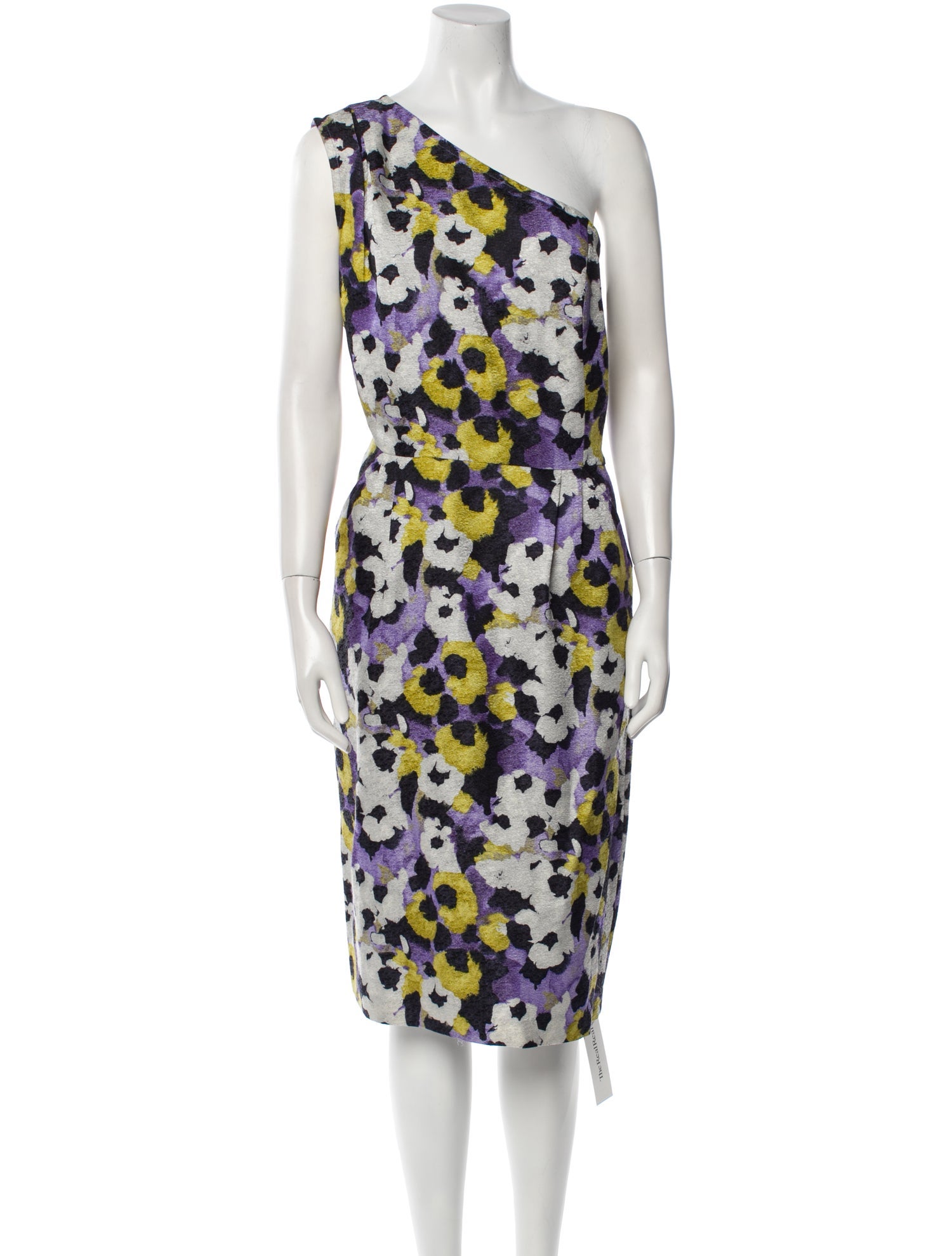 St. John Printed Midi Length Dress