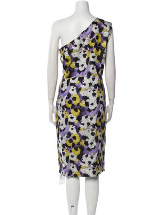 St. John Printed Midi Length Dress