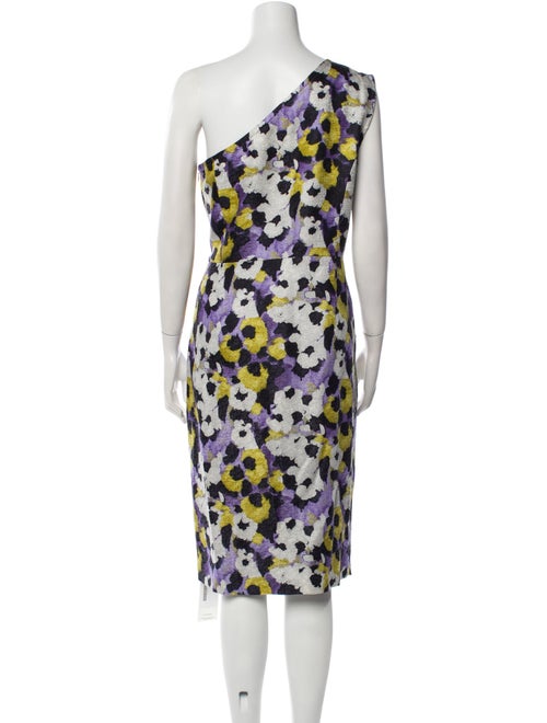 St. John Printed Midi Length Dress
