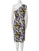 St. John Printed Midi Length Dress