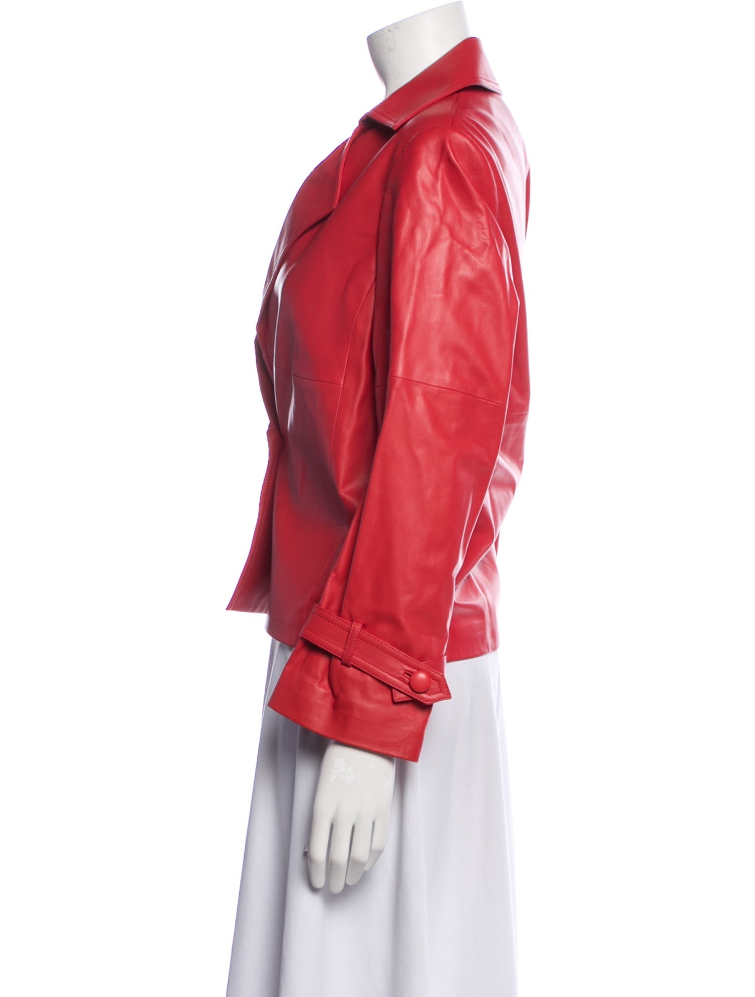 St. John Leather Biker Jacket w/ Tags