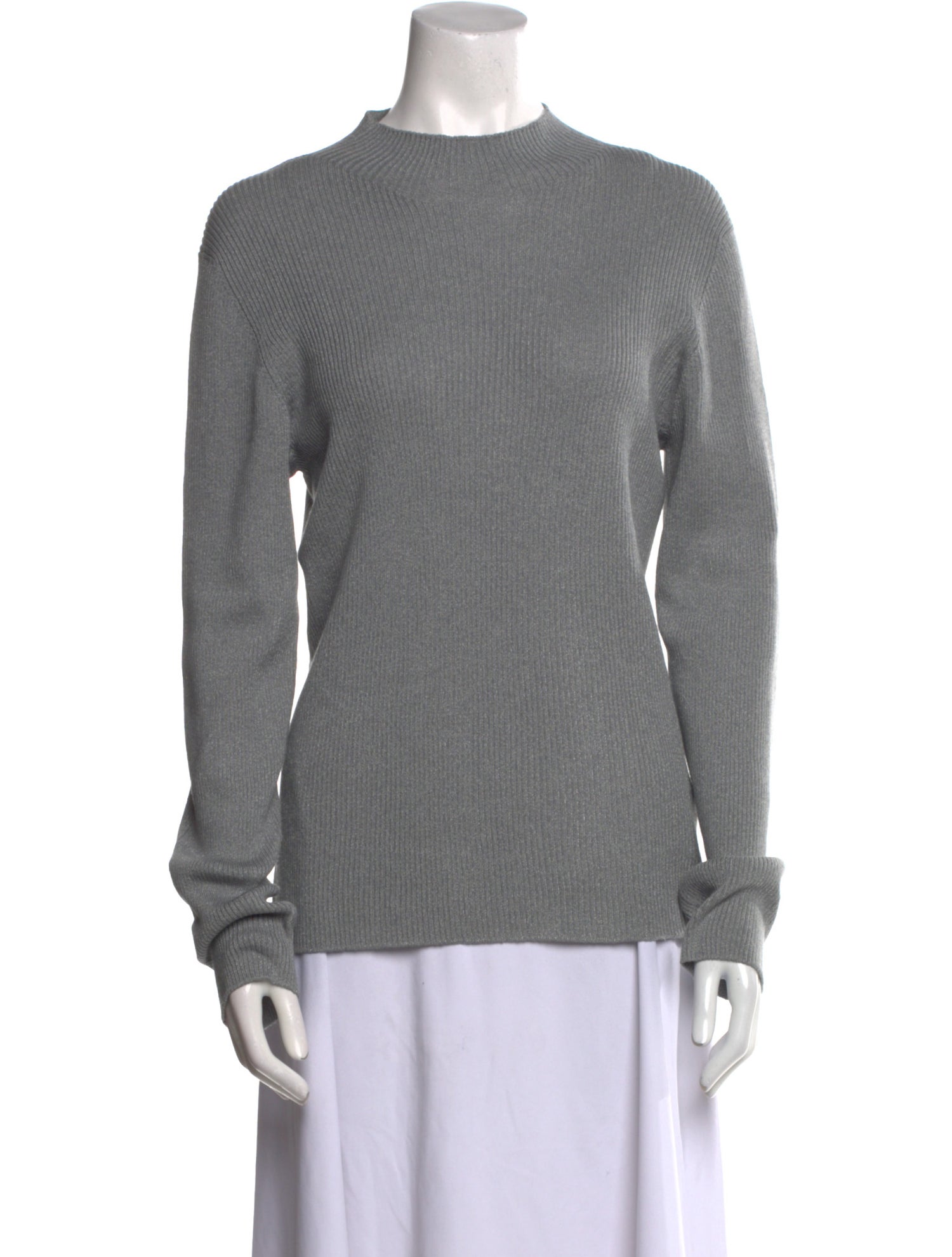 St. John Wool Mock Neck Sweatshirt w/ Tags