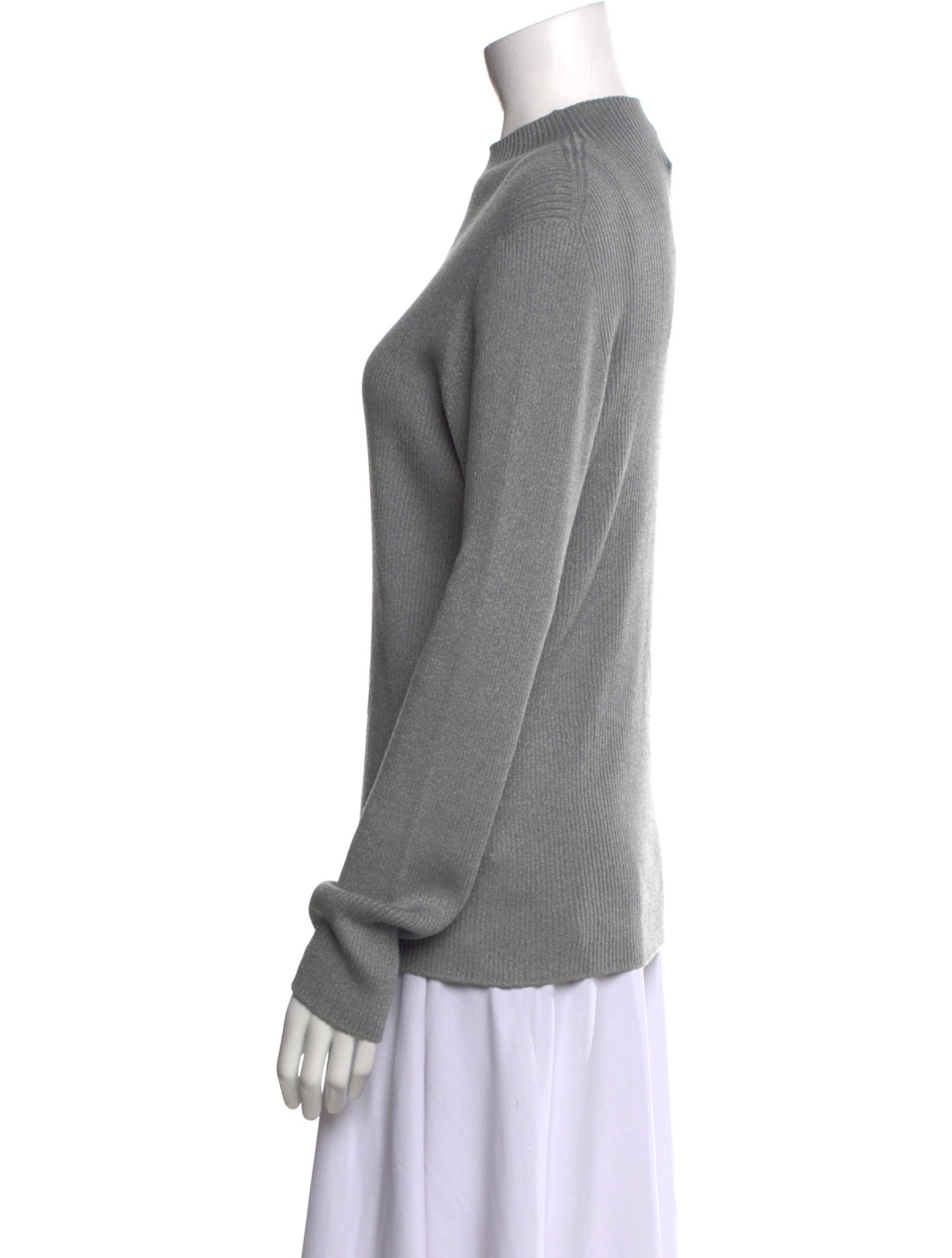 St. John Wool Mock Neck Sweatshirt w/ Tags