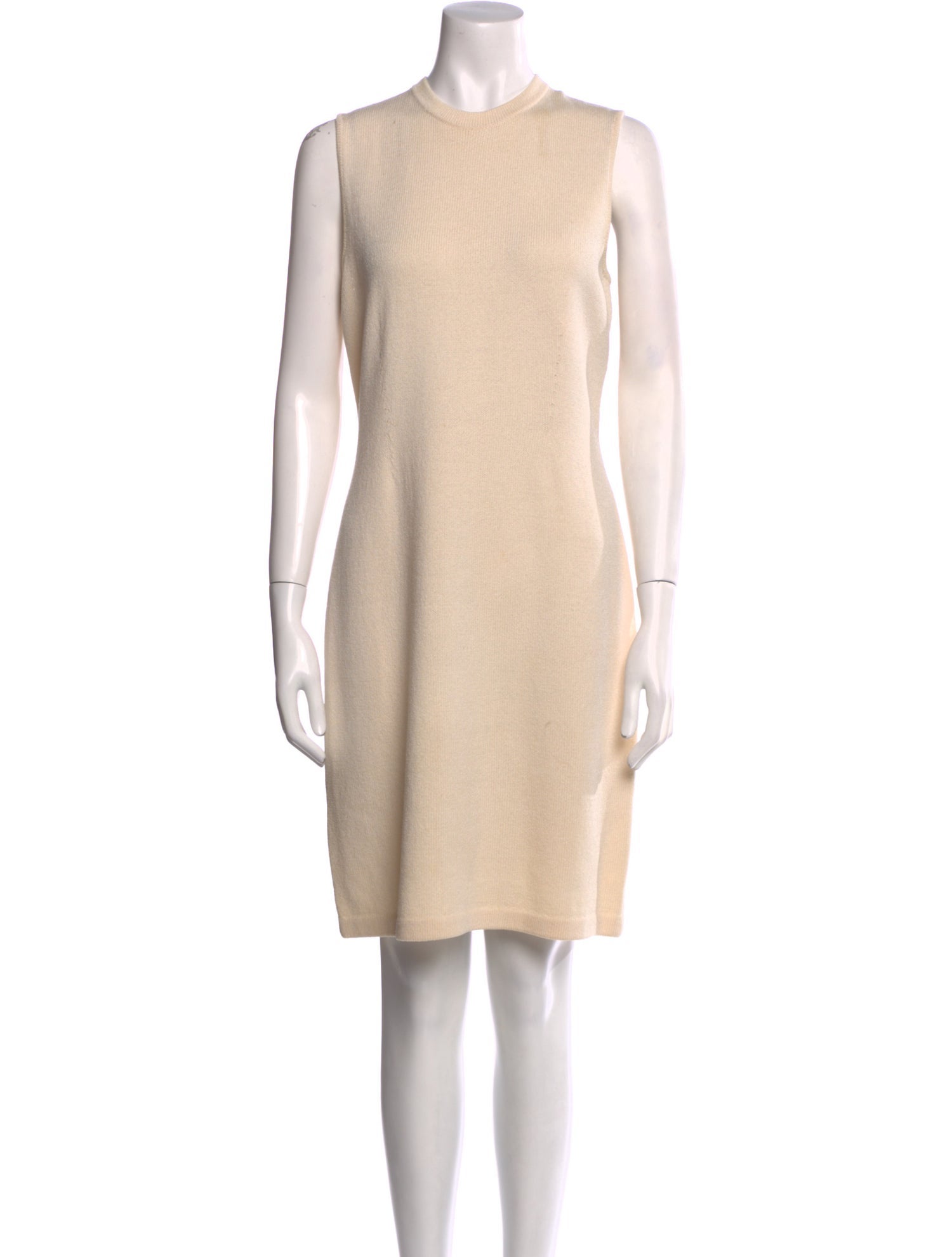 St. John Crew Neck Knee-Length Dress