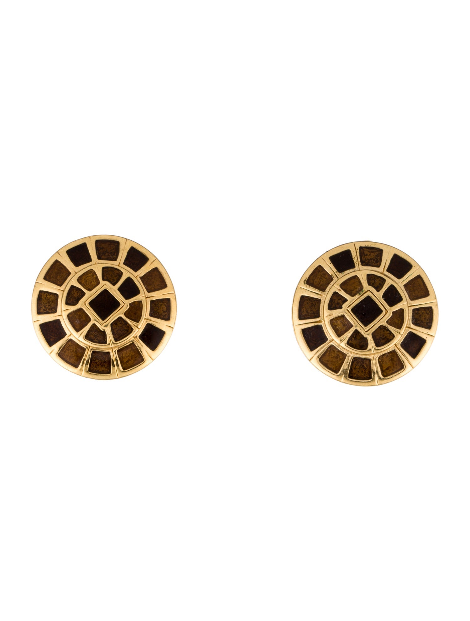 St. John Resin Clip-On Earrings