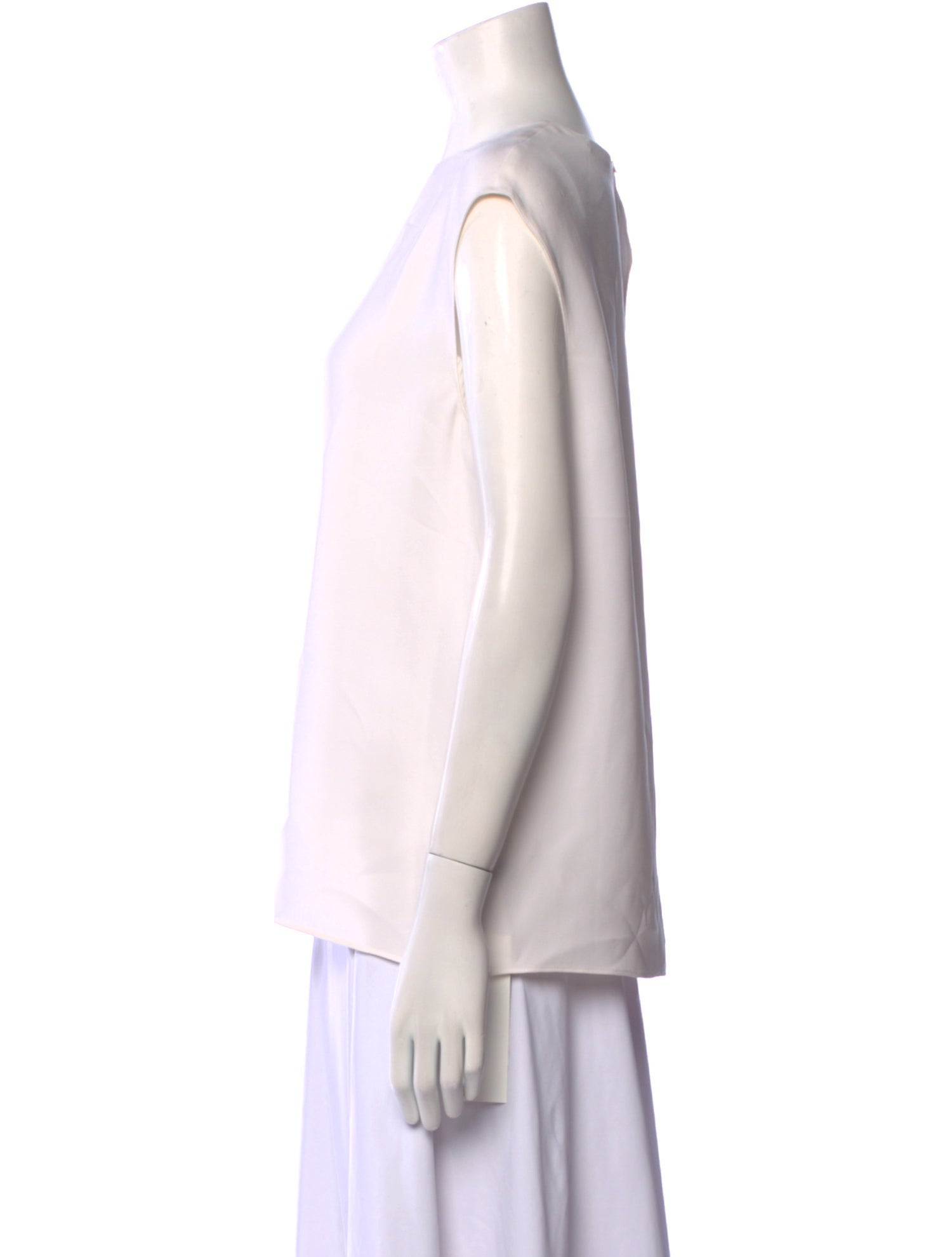 St. John Silk Crew Neck Top