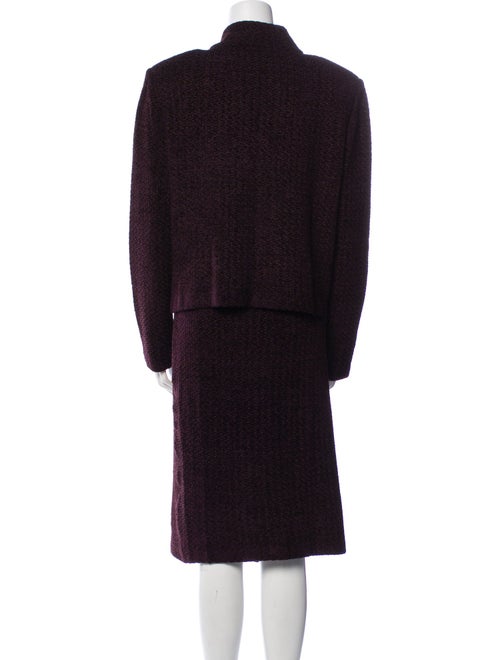 St. John Wool Crystal Embellishments Skirt Suit