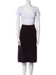 St. John Wool Crystal Embellishments Skirt Suit