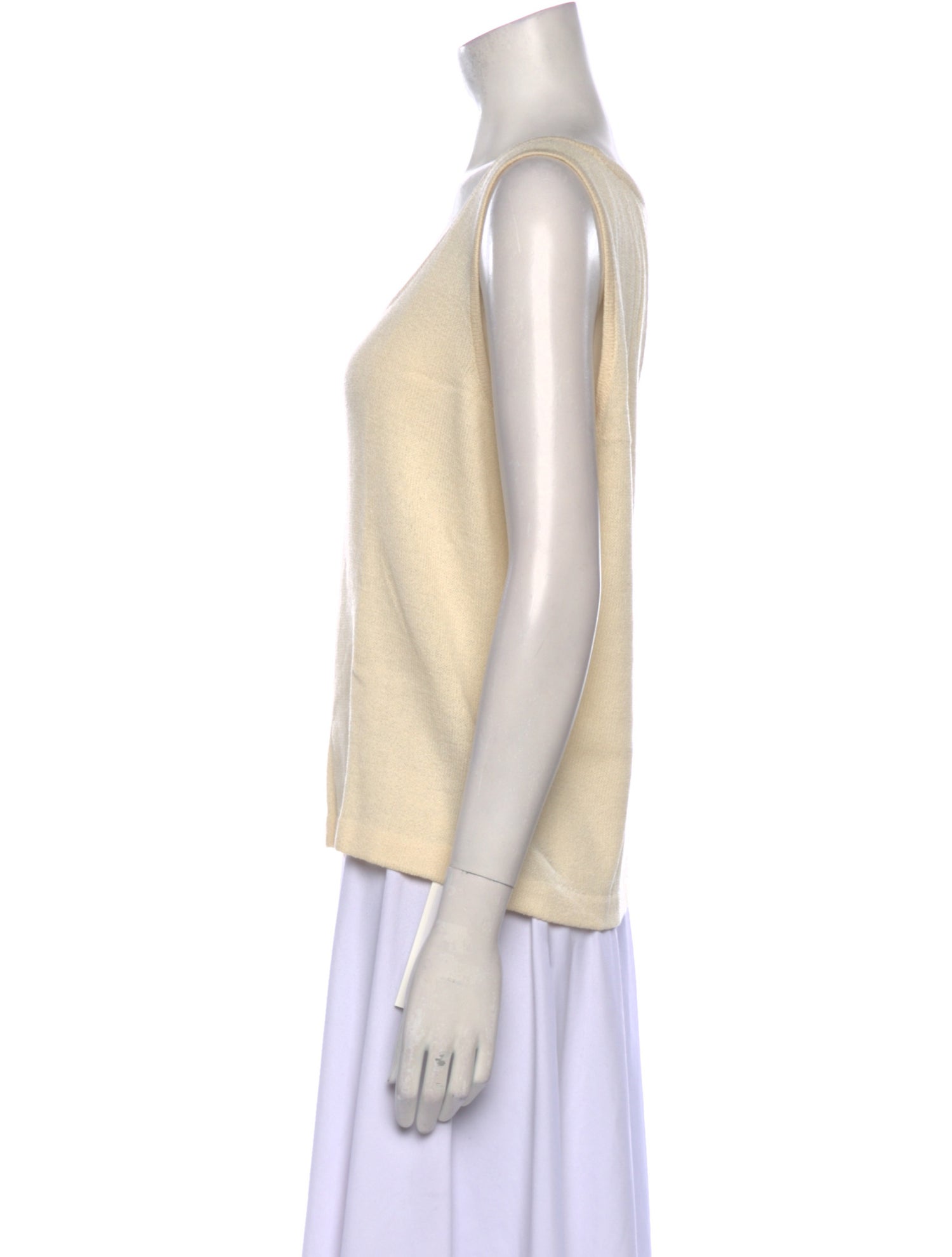 St. John Wool Scoop Neck Top