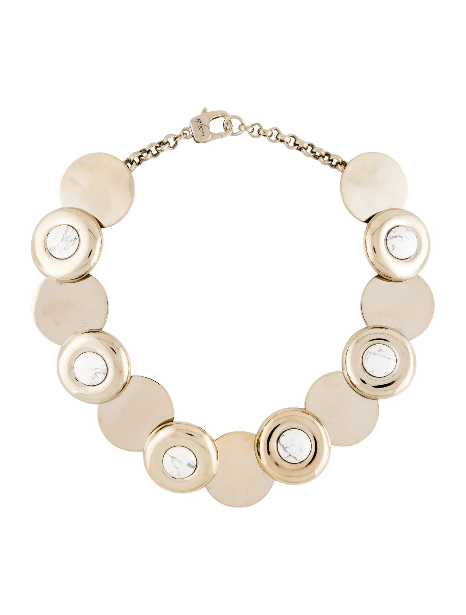 St. John Enamel Disc Necklace