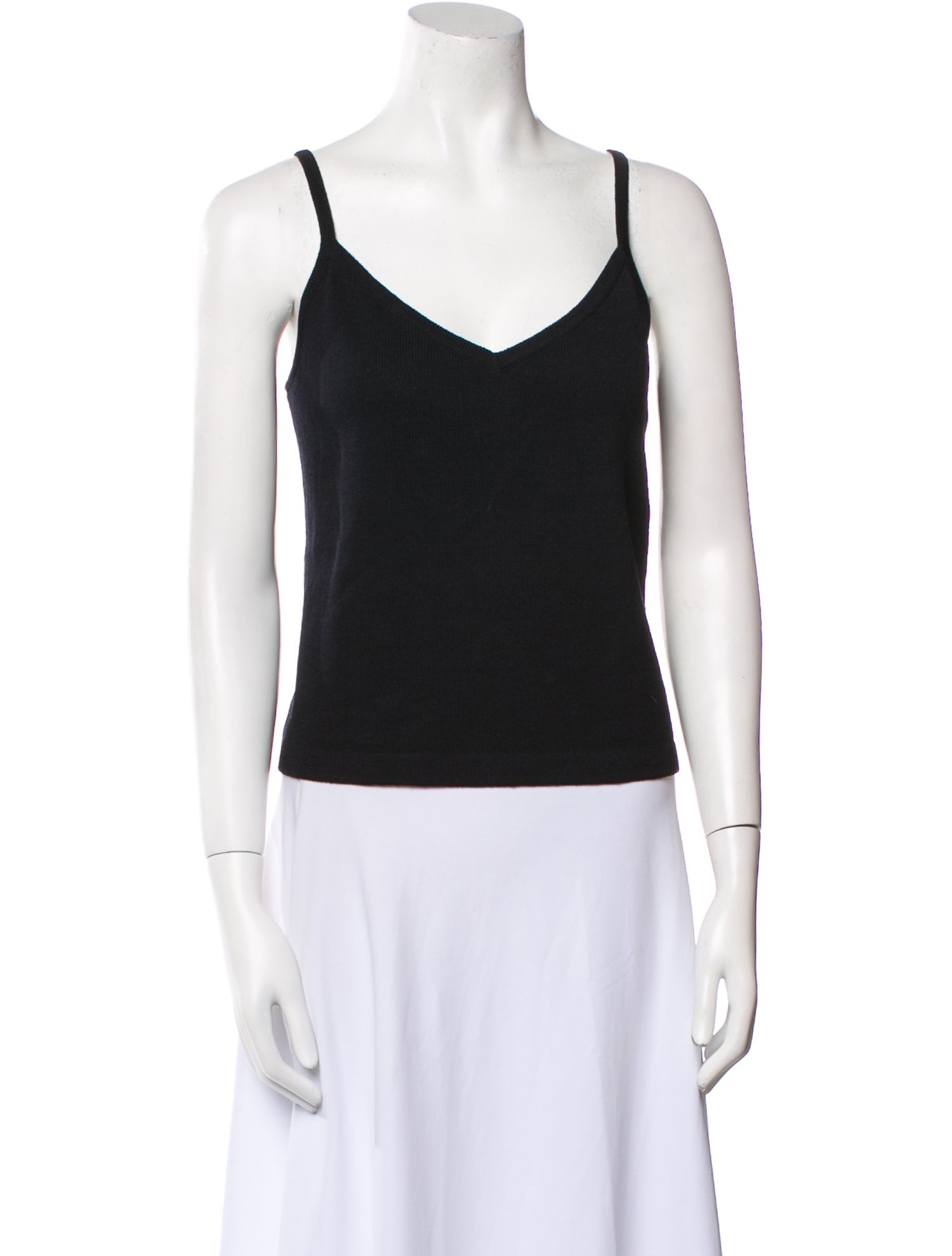 St. John V-Neck Sleeveless Top