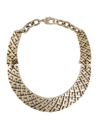 St. John Textured Collar Link Necklace
