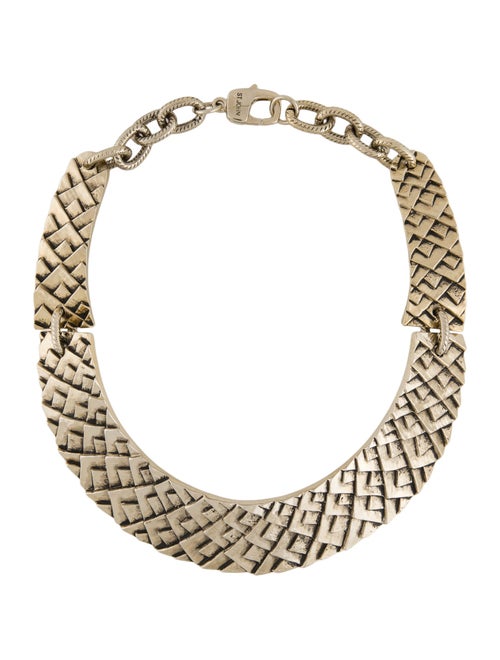 St. John Textured Collar Link Necklace