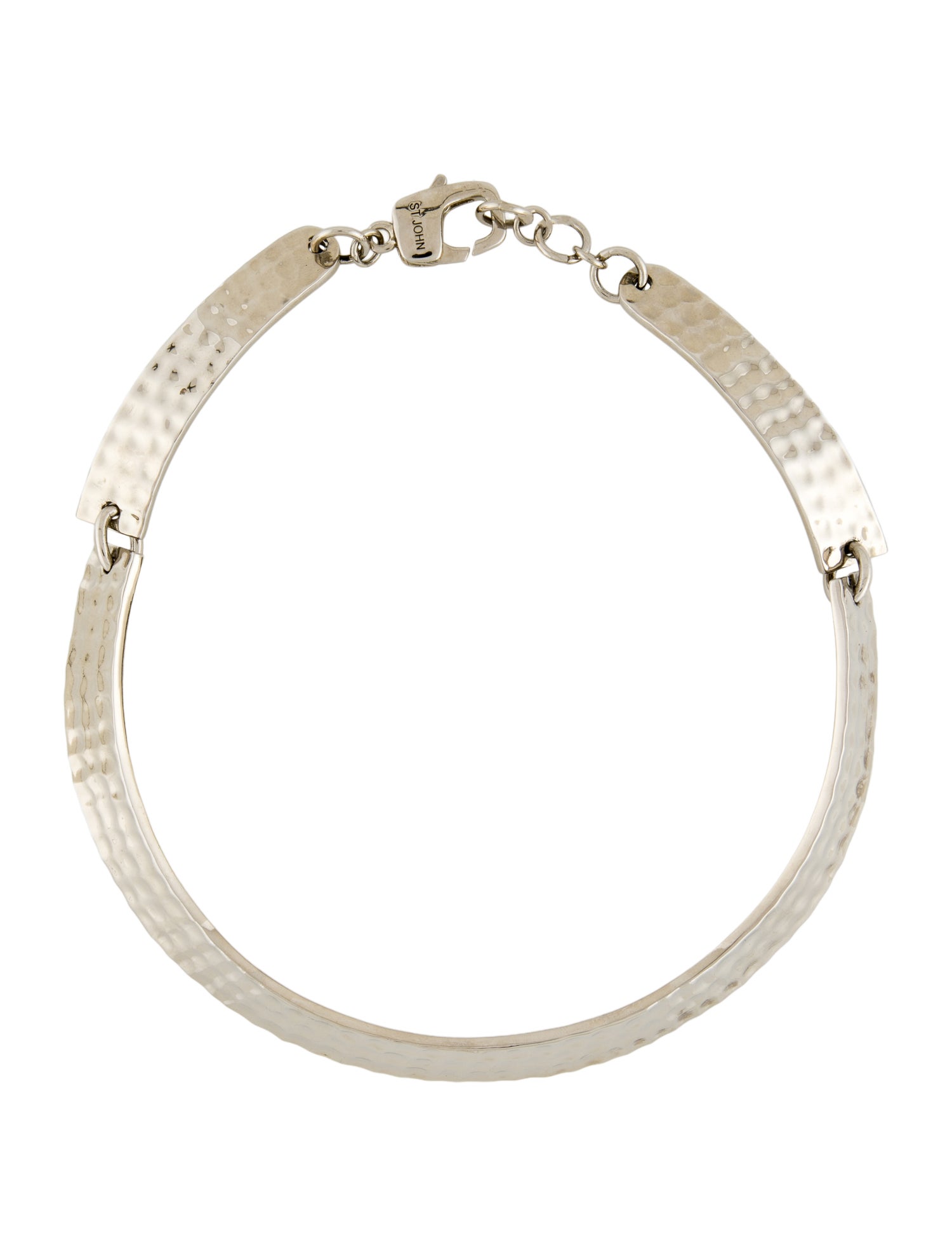 St. John Hammered Link Collar Necklace