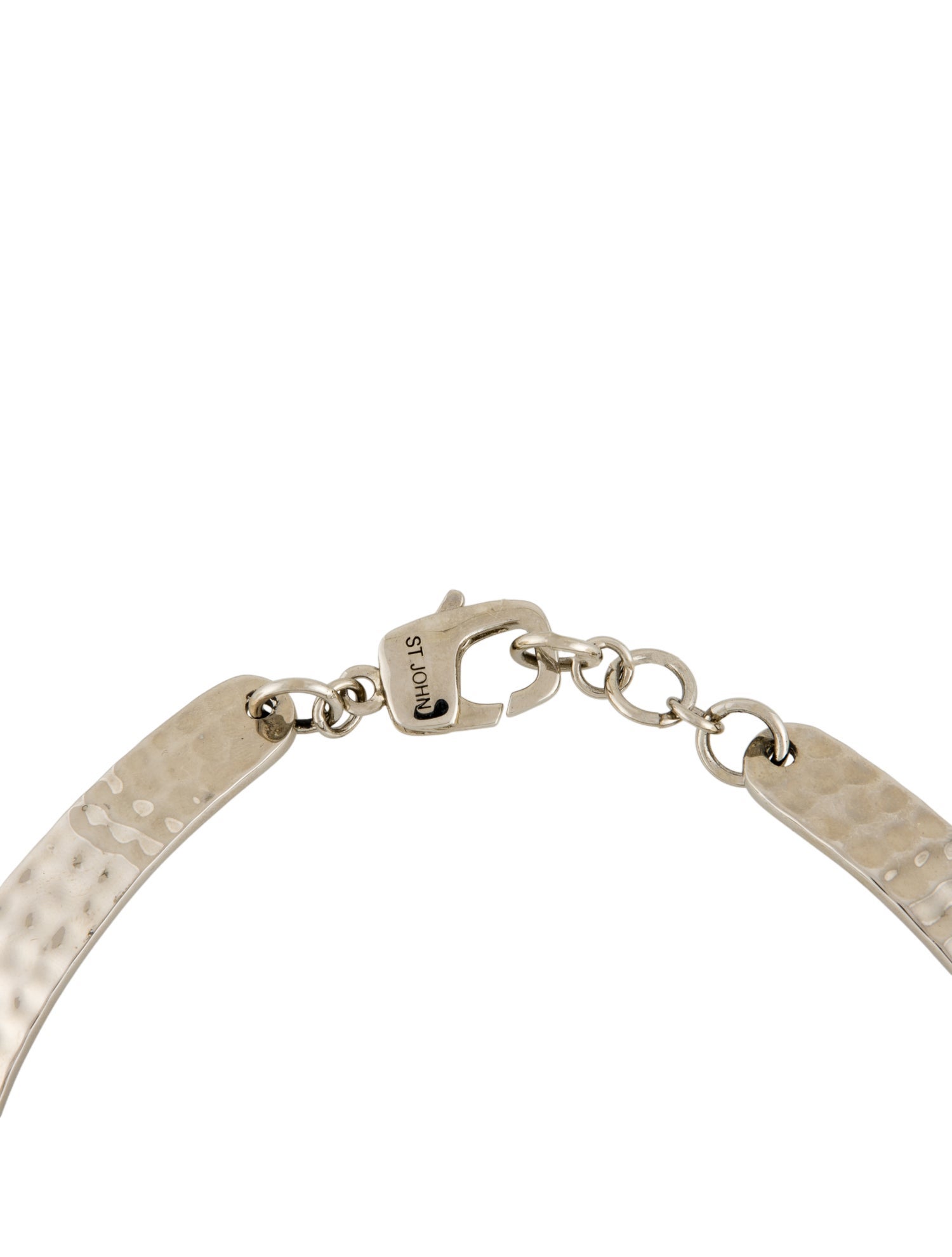 St. John Hammered Link Collar Necklace