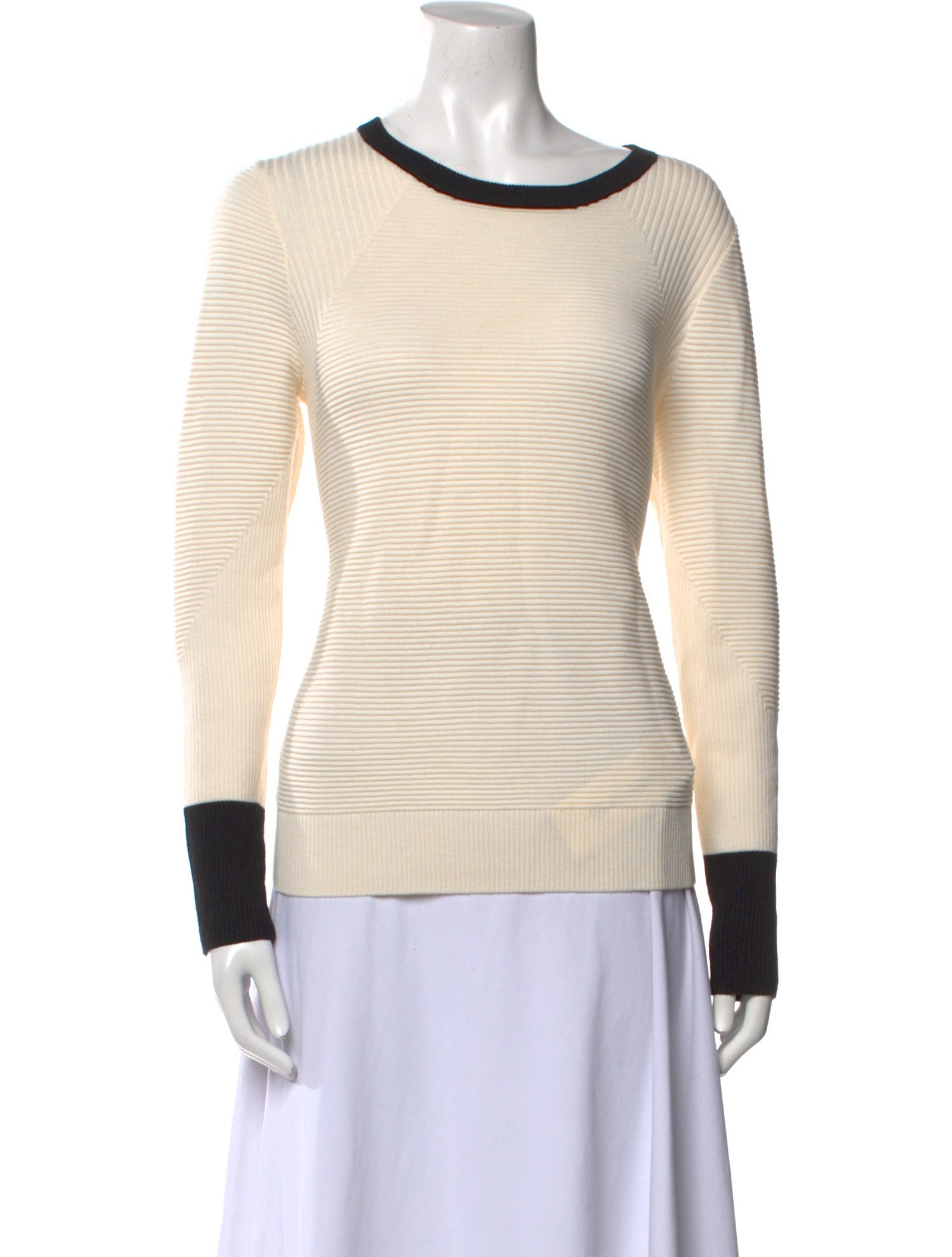 St. John Wool Striped Top