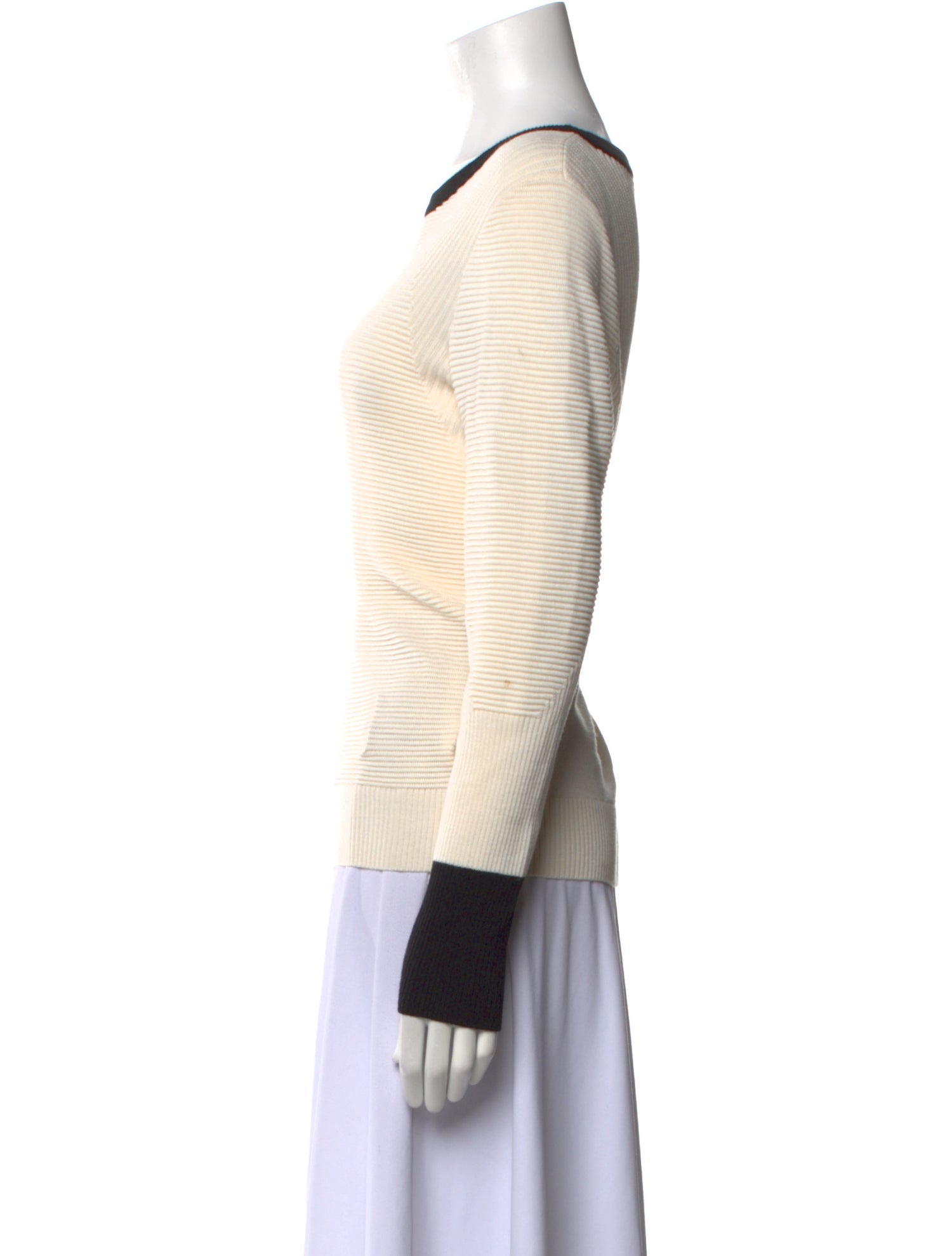 St. John Wool Striped Top