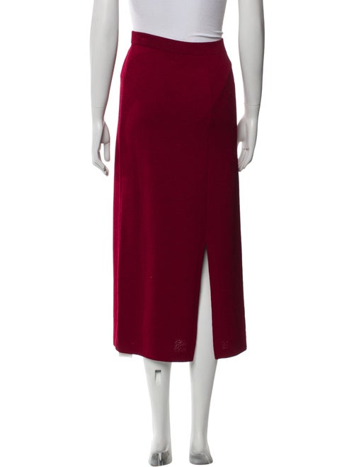 St. John Studded Accents Midi Length Skirt