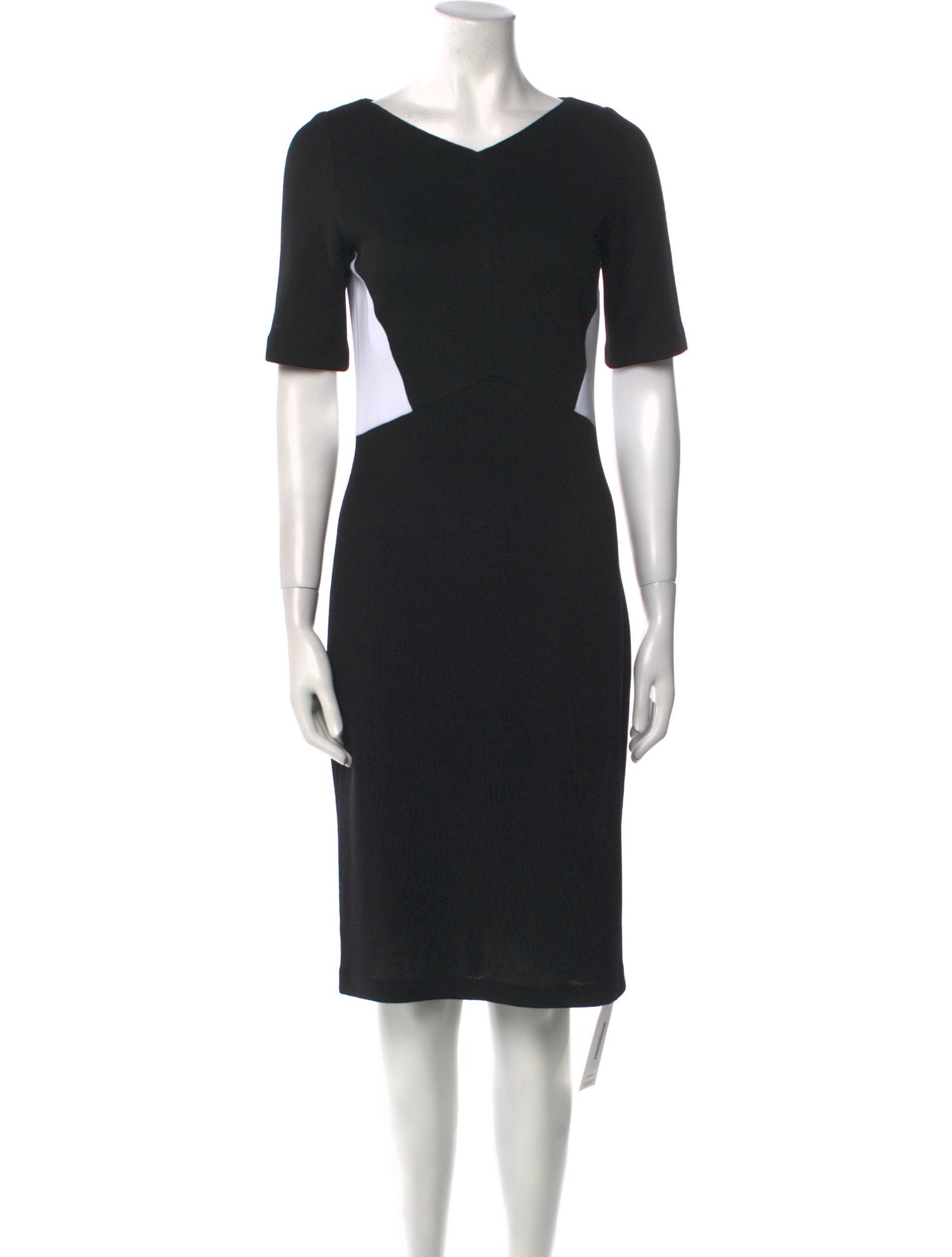 St. John V-Neck Knee-Length Dress