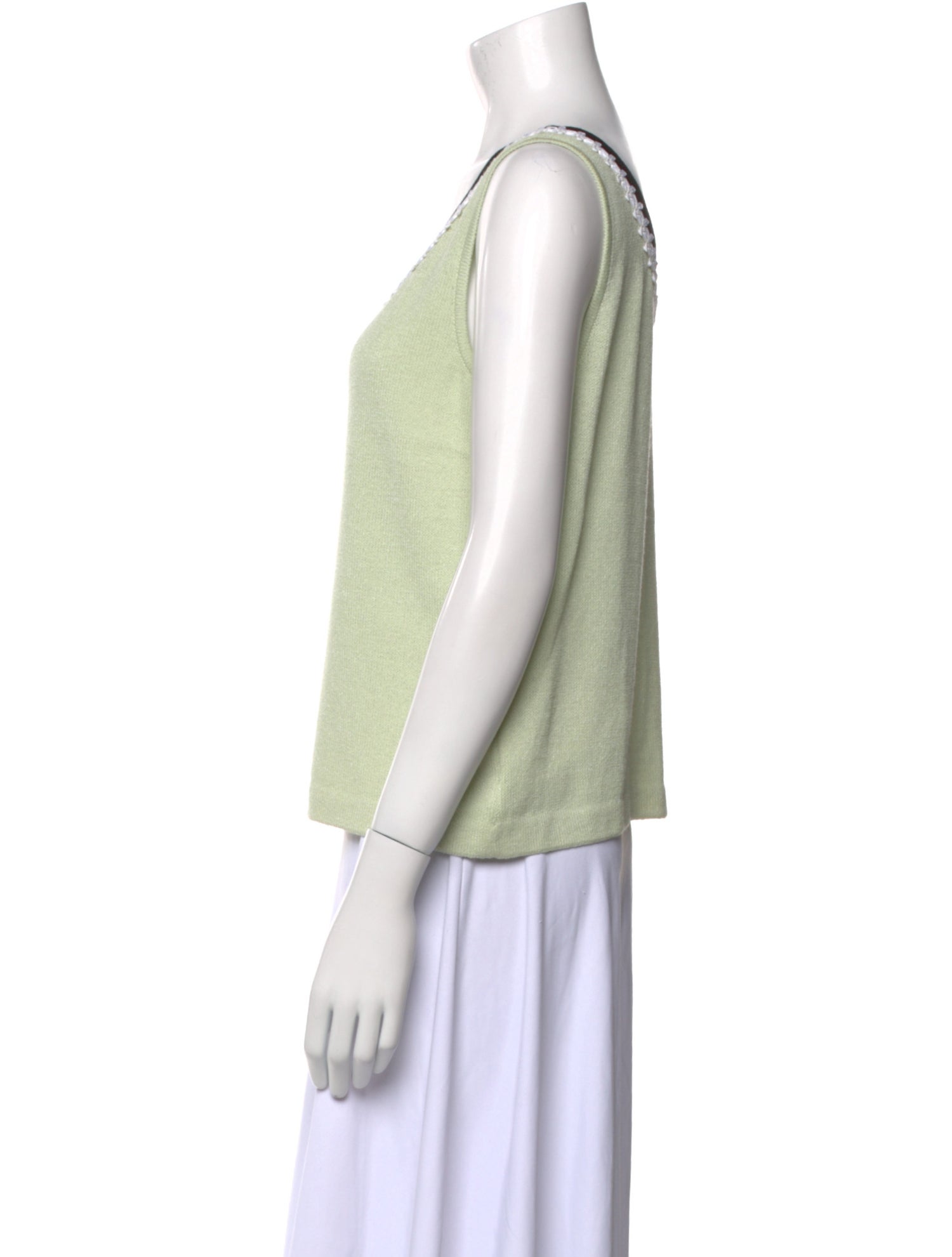 St. John Wool Scoop Neck Top